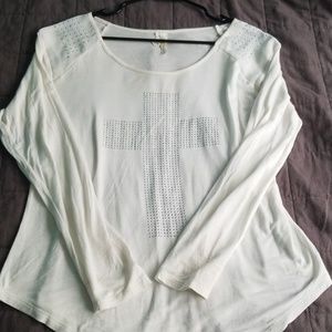 Long sleeve cross shirt